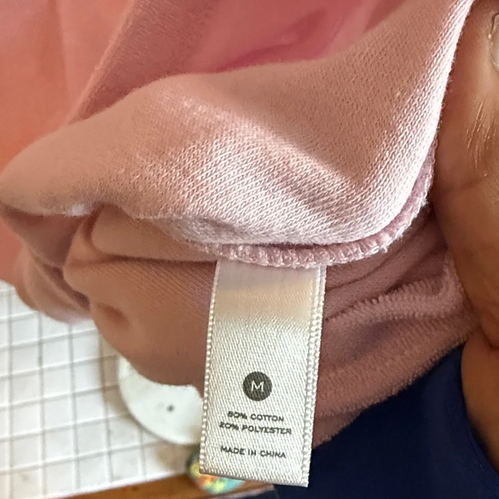 Wayf Pink Terry polo mini dress-worn‎ about 3 times